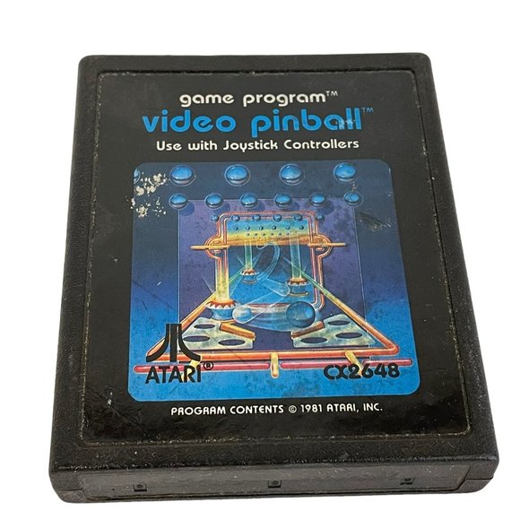 Vintage Video Game Program Atari 2600 1981 Black